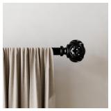 Mainstays 1/2 Black Single Curtain Rod, Black A62