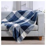Recyco Blue Plaid Blanket A95