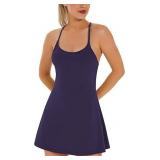Sz M Ewedoos Navy Blue Tennis Dress A95