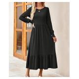 Sz M Black Zesica Women's Dress A95