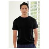 2Pk XXL Black Bamboo Cool T-Shirts A95