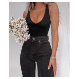 Sz S Saungkuai Women's Black Bodysuit A97