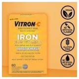 60ct Vitron-C High Potency Iron+Vit. C Tablets A1