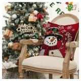 Set Of 4 Red Avoin Christmas Pillow Covers A97