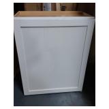 AS IS! 24x30x13 Grey Wood Cabinet B56