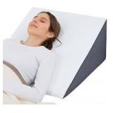 White/Blue Edge Lg Memory Foam Bed Wedge B104