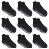 12-36m 9pk Black Baby Ankle Socks AZ15