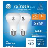 2pk Dimmable GE Refresh HD 45 -Watt AZ6