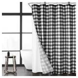 14pc Black/White Mainstays Shower Set A2