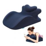 AS IS! Dk Blue Bed Wedge Pillow For Sleeping A106