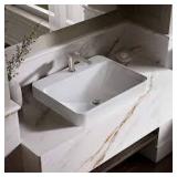 2X/Bid $311.96 Kohler RectVessel W/Faucet Deck B88