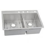 $691.46 Elkay Crosstown Double Basin Sink B88