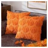 4pk 18x18' Fall Pumpkin Pillow Cover A110