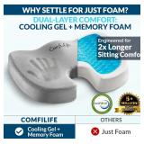 ComfiLife Gel Enhanced Seat Cushion Grey AZ14