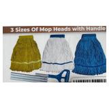 Heavy Duty Mop Heads with One Handle AZ14