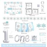 WinterWonderland 1st Birday Decoration Set A108