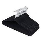 35pk Black Velvet Slim HoneyCanDo Hangers A108