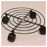2X/BID 13' Black Plant Caddy With Wheels A112