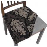 Stretch Printed Chair Seat Covers Set of 6 A34