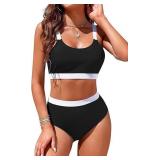 SZ XL Womens High Waisted Bikini Set AZ2