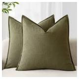 2pk 26x26' OliveGreen Foindtower Pillow Cover A106