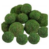 18 Pack Decorative Faux Dried Moss Balls AZ6