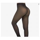 M Fleece Lined Tights Women Sheer Warm AZ6