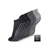 6pk Hromec Non Slip Asst Ankle Socks A108