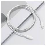 6' White Anker Iphone Braided Fast ChargeCable A94
