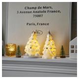 2X/Bid White Lighted Christmas Tree Gnome A46