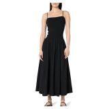 M The Drop Lorencia Smoked Bodice Dress Blk AZ7