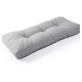 17x37x3' Gry Waterproof Outdoor Bench Cushion A103