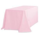 90x132' Pink Cloth Woven Tablecloth A105