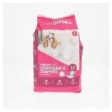 Sz S 12pk Vibrant Life Disposable Pet Diapers A92