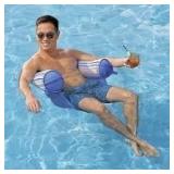 Blue W/Stripes Lazy Day Pool Seat B102