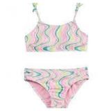 Hurley 2 Piece Swimsuit Girls 14 A54