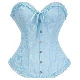 S Blue Bustier Corset Top for Women AZ6