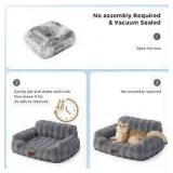 Sz L Faux Grey Rabbit Fur Zomisia Dog Sofa A107