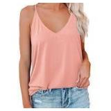Sz XL Peach Zeagoo Tank Top A112