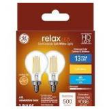 2X/BID 2ct Relax 60W Wht Intermediate BaseBulb A26