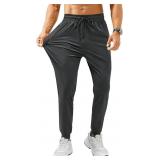 Mens Breathable Mesh Sweatpants Med Grey A35