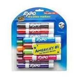 2X/Bid Expo Dry Erase Markers 12pk A14