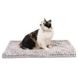 18x27' Grey Faux Fur Mora Pets Pet Mat A115