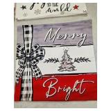 4pk Velour 18x18 Christmas ThrowPillow Cover A116
