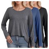 XXL 3 Pack Women's Long Sleeve AZ22