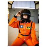 M Unisex Orange Astronaut Costume AZ22