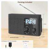 Dreamsky Black Portable AM/FM Radio A15