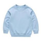 Sz 5 Lt Blue Crew Neck Kids Sweatshirt A117D