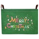 Merry Christmas Fabric Basket 14.9ï¿½10.2ï¿½9.8' A117C