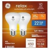 2X/BID 2ct Relax 45W Soft White MedBase Bulb A11